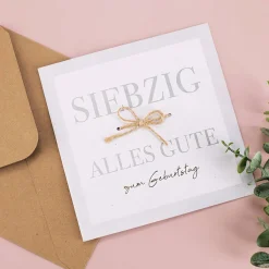 Karte zum 70. Geburtstag - Nature Card
