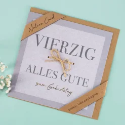 Karte zum 40. Geburtstag - Nature Card