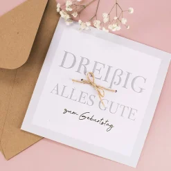Karte zum 30. Geburtstag - Nature Card