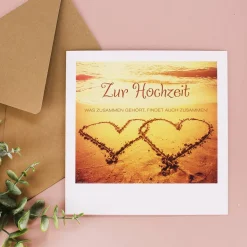 Karte zur Hochzeit - Zusammen - Nature Card