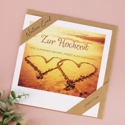 Karte zur Hochzeit - Zusammen - Nature Card