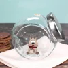 Keksdose aus Glas mit niedlichem Rentier und Ihrem Wunschnamen