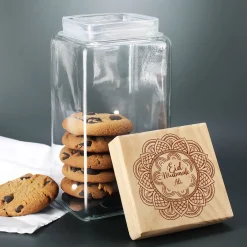 Keksdose / Vorratsglas „Eid Mubarak“ mit Wunschname für Ramadan & festliche Anlässe