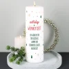 Kerze als Adventskalender mit Wichtel und Wunschtext | Wichtelige Weihnachtszeit