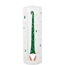 Kerze als Adventskalender mit Wichtel und Wunschtext | Wichtelige Weihnachtszeit
