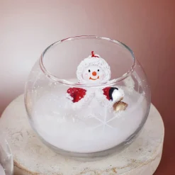 Kerze im Glas - Schneemann oder Weihnachtsmann