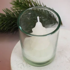 Kerze im Glas Weihnachtsbaum - weiß oder grün