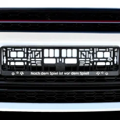 KFZ Kennzeichen Halter für Fußball Fans personalisiert | Halterung für Nummernschild als Geschenk