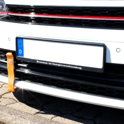 KFZ Kennzeichen Halter personalisiert mit Wunschtext | Nummernschild Halterung in schwarz als Geschenk