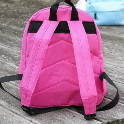 Kindergartenrucksack mit Einhorn, Prinzessin & Name | Rosa/Pink