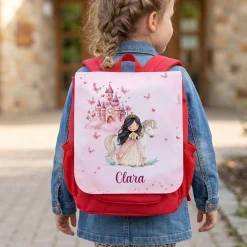 Kindergarten Rucksack 'Prinzessin' personalisiert mit Name | Geschenk für Mädchen