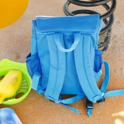 Kinderrucksack mit Bagger, Name und Wunschzeile