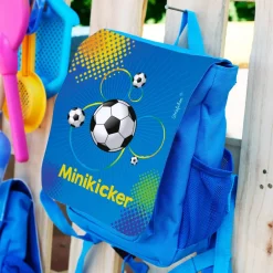 Kinderrucksack mit Name für kleine Fußballer