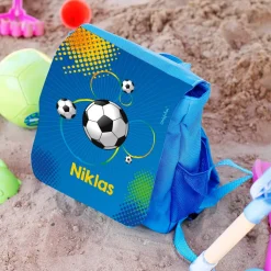 Kinderrucksack mit Name für kleine Fußballer