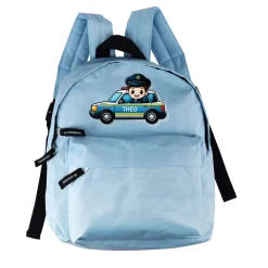 Kinderrucksack mit Polizeiauto-Motiv und Namen personalisierbar für Jungen