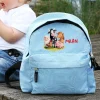 Kinderrucksack mit Tiermotiven in Blau für Jungen | Modell: Bauernhof