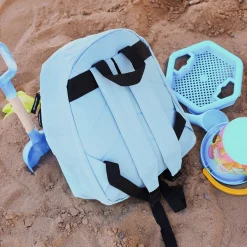 Kinderrucksack mit Tiermotiven in Blau für Jungen | Modell: Bauernhof