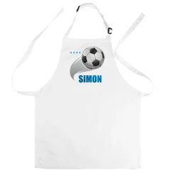 Kinderschürze mit Fußball-Motiv und Name