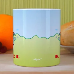 Kindertasse mit rotem Traktor und Wunschname | Geschenk für Kinder & Kindergarten