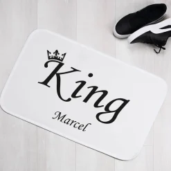 King & Queen - Badematten 2er Set mit Ihren Namen