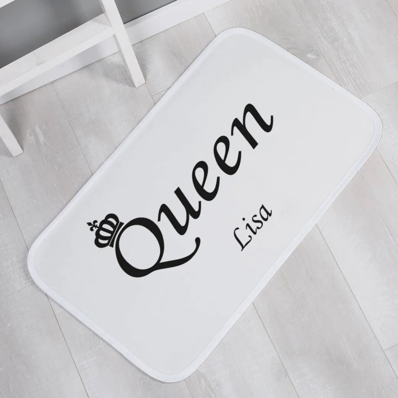 King & Queen - Badematten 2er Set mit Ihren Namen