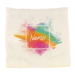 Kirschkernkissen mit Name und Watercolor-Hintergrund