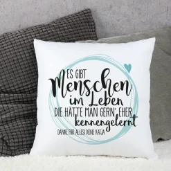 Kissen für besondere Menschen mit Ihrem Wunschtext