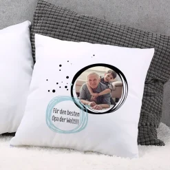 Kissen mit Foto und Wunschtext