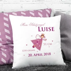 Kissen mit Schutzengel für Mädchen