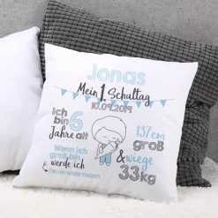 Kissen zur Einschulung für Jungen