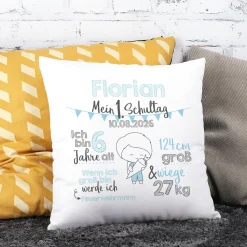 Kissen zur Einschulung für Jungen