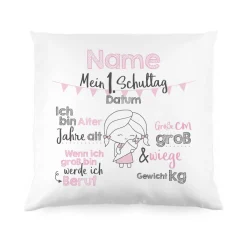 Kissen zur Einschulung für Mädchen