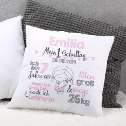 Kissen zur Einschulung für Mädchen