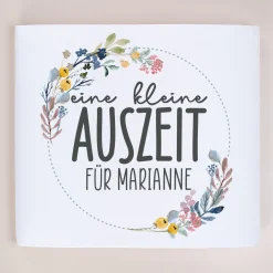 Klapphocker - Eine kleine Auszeit - personalisiert mit Wunschtext | Geschenk für Mama, Oma & Garten