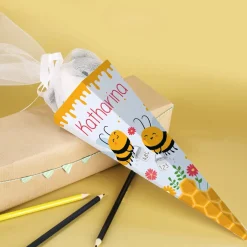 Kleine Bienchen Zuckertüte mit Ihrem Namen