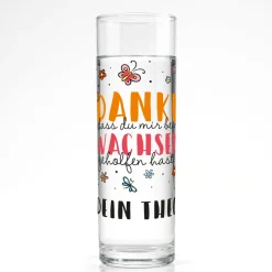 Kleine Blumenvase personalisiert mit Name | Danke Geschenk für Erzieher, Lehrer, Kita & Abschied