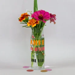 Kleine Blumenvase personalisiert mit Name | Danke Geschenk für Erzieher, Lehrer, Kita & Abschied