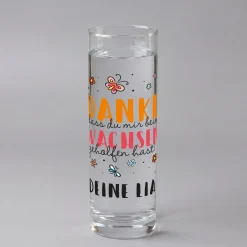 Kleine Blumenvase personalisiert mit Name | Danke Geschenk für Erzieher, Lehrer, Kita & Abschied