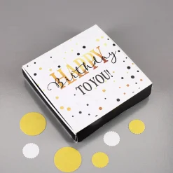 Kleine Geschenkbox aus Papier in verschiedenen Designs für Geld oder Gutscheine