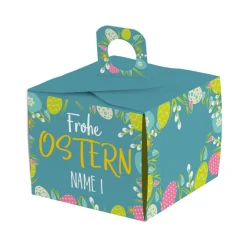 6 kleine Geschenkboxen zu Ostern mit Wunschname