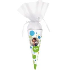 Kleine Geschwistertüte mit Foto und Name