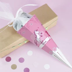 Kleine Geschwistertüte mit Pferd und Name bedruckt