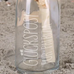 Kleine Glückspost aus der Flasche mit Gravur | Geschenkidee & Geldgeschenk für Lieblingsmenschen
