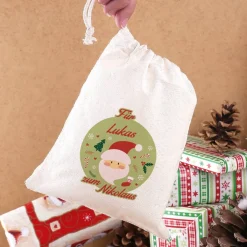 kleiner Geschenksack zum Nikolaus mit Ihrem Wunschnamen