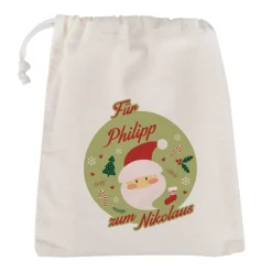 kleiner Geschenksack zum Nikolaus mit Ihrem Wunschnamen