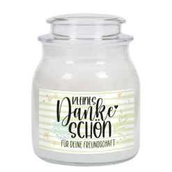 Kleines Dankeschön - Duftkerze mit Ihrem Wunschtext