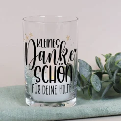 Kleines Dankeschön - Kerzenhalter mit Ihrem Wunschtext