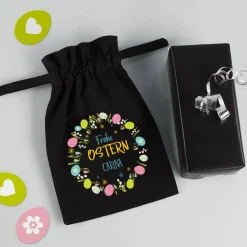 Kleines Geschenksäckchen zu Ostern mit Name, 21 x 14 cm