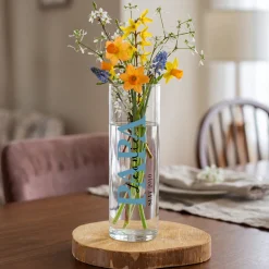 Kleine Vase für Papa mit Wunschtext & Jahr personalisiert | Geschenk zum Vatertag & Geburtstag