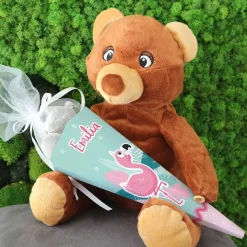 Kleine Zuckertüte mit Flamingo für Geschwister
